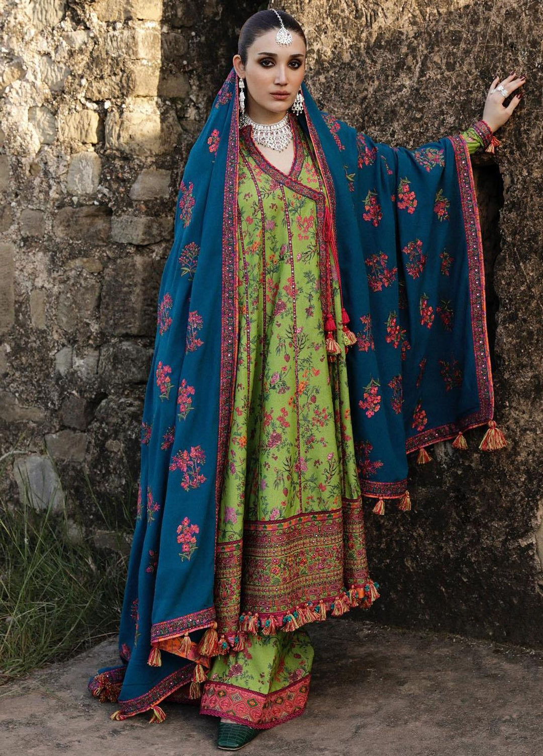 Hussain Rehar Embroidered Karandi Suits Unstitched 3 Piece HRR23KW Corral - Winter Collection