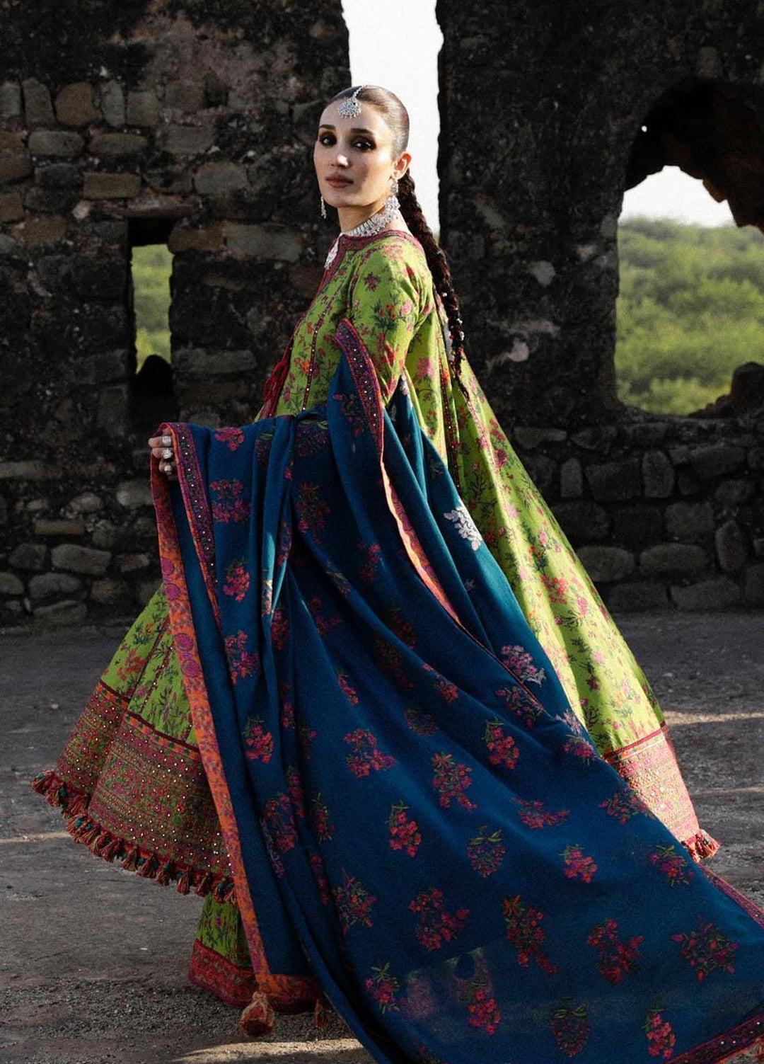 Hussain Rehar Embroidered Karandi Suits Unstitched 3 Piece HRR23KW Corral - Winter Collection