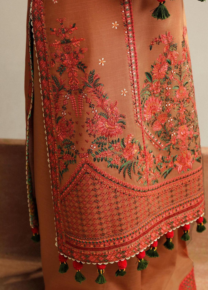 Hussain Rehar Embroidered Khaddar Suits Unstitched 3 Piece HRR23WU Dusky - Winter Collection