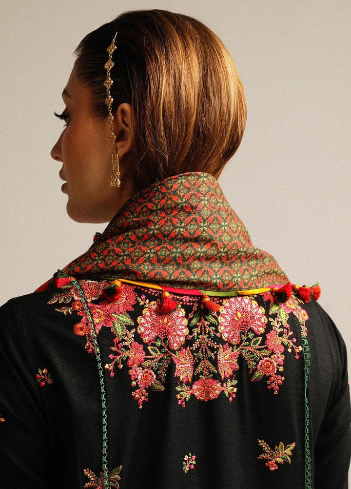 Hussain Rehar Embroidered Khaddar Suits Unstitched 3 Piece HRR23WU Raat - Winter Collection