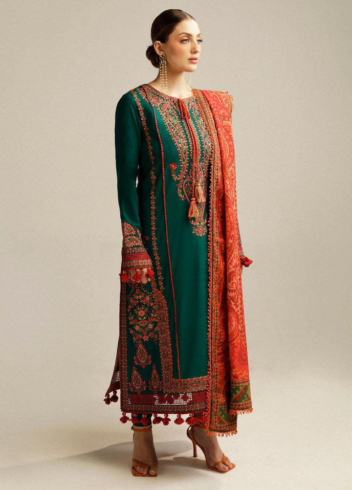 Hussain Rehar Embroidered Khaddar Suits Unstitched 3 Piece HRR23WU Marjaan - Winter Collection