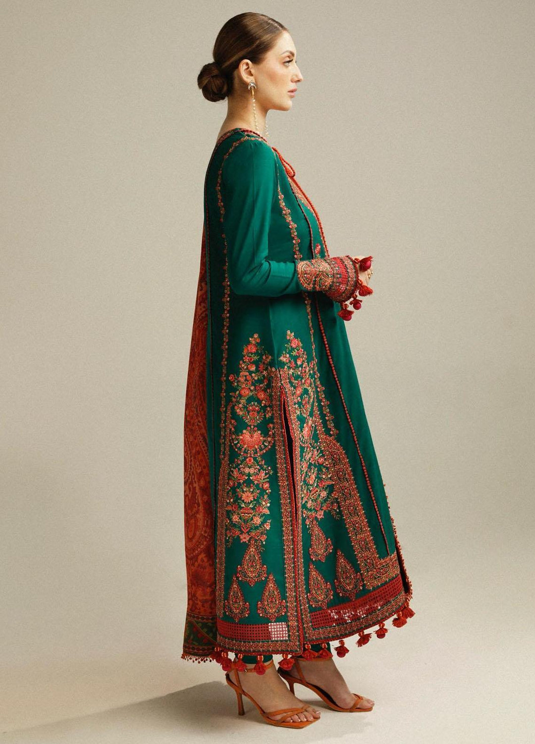 Hussain Rehar Embroidered Khaddar Suits Unstitched 3 Piece HRR23WU Marjaan - Winter Collection