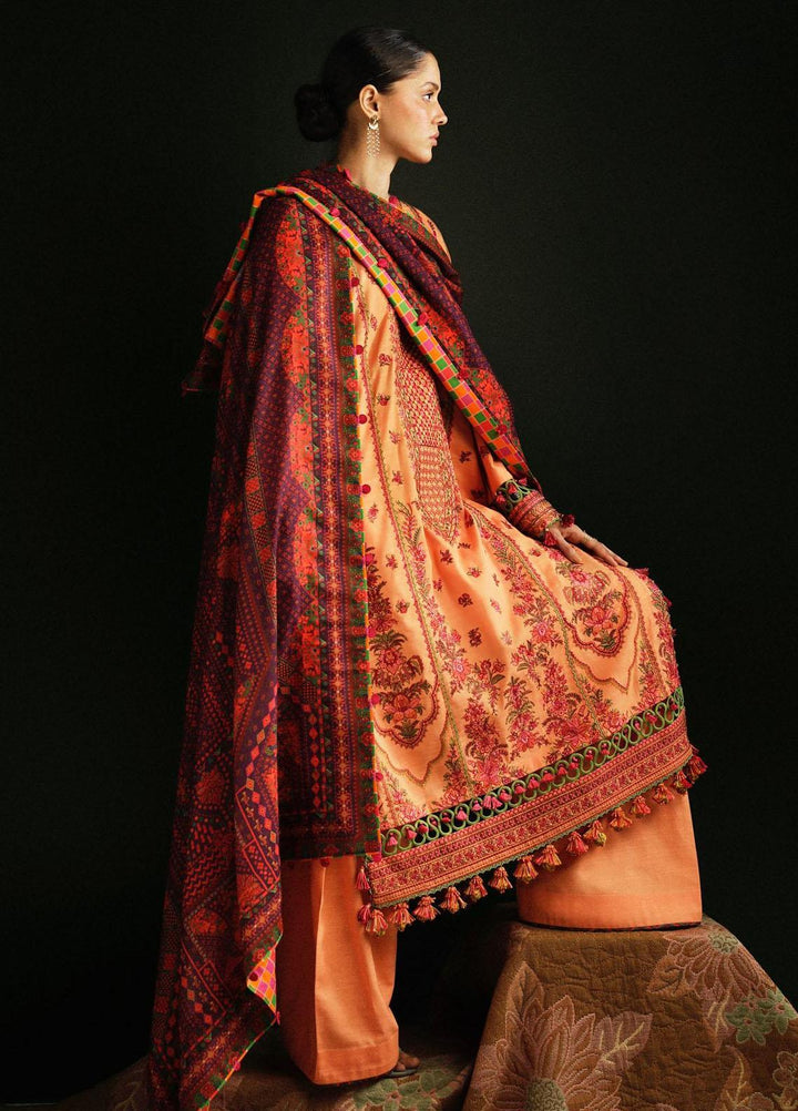 Hussain Rehar Embroidered Khaddar Suits Unstitched 3 Piece HRR23WU Sunrise - Winter Collection