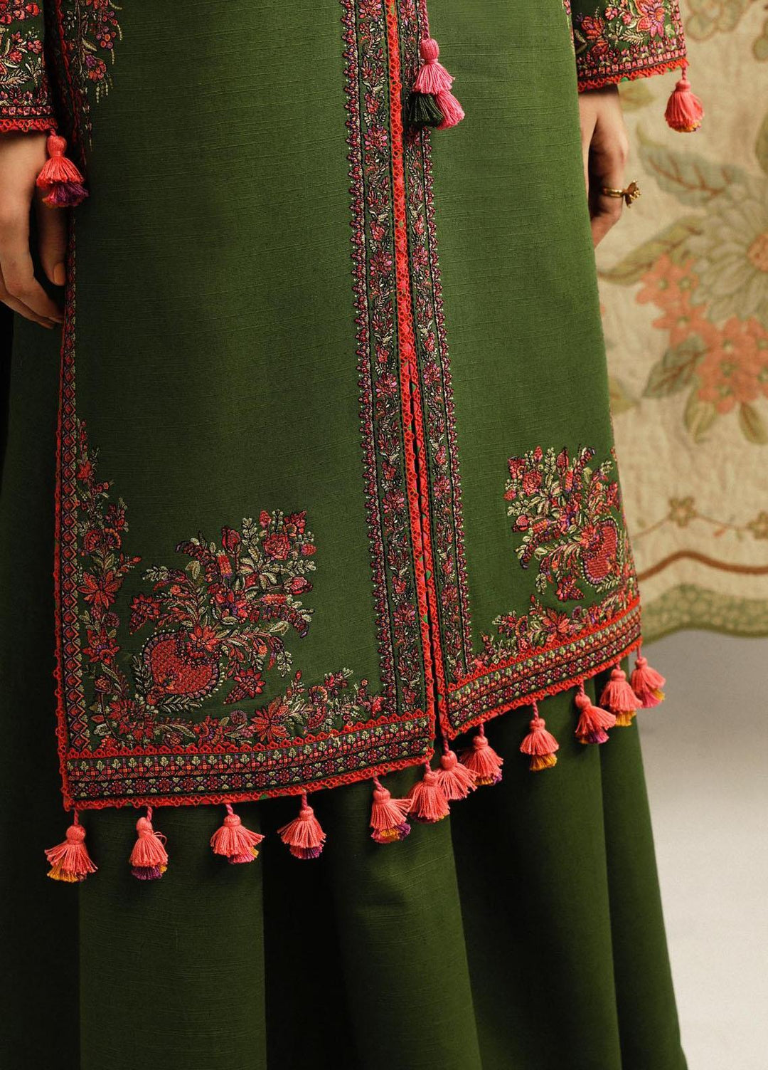 Hussain Rehar Embroidered Khaddar Suits Unstitched 3 Piece HRR23WU Taal - Winter Collection