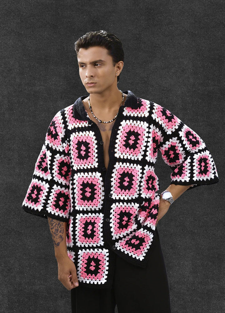 Hypnotic Unisex Crotchet Shirt Hypno Hues