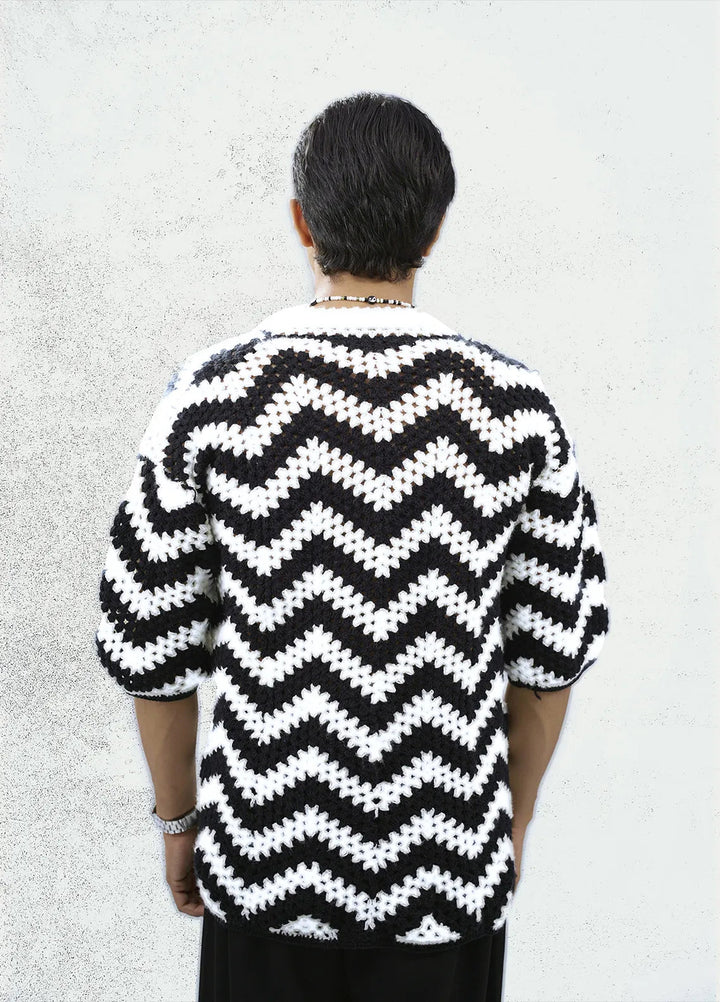 Hypnotic Unisex Crotchet Shirt Vortex Vibes