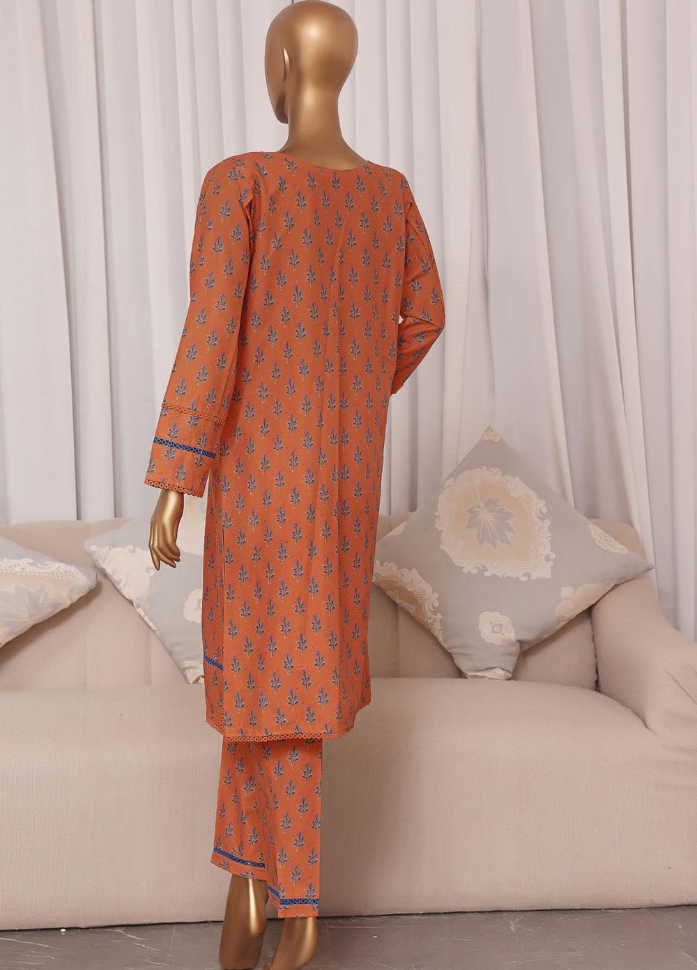 HZ Textiles Pret Printed Cambric 2 Piece Suit HZ22CC-1 D-51