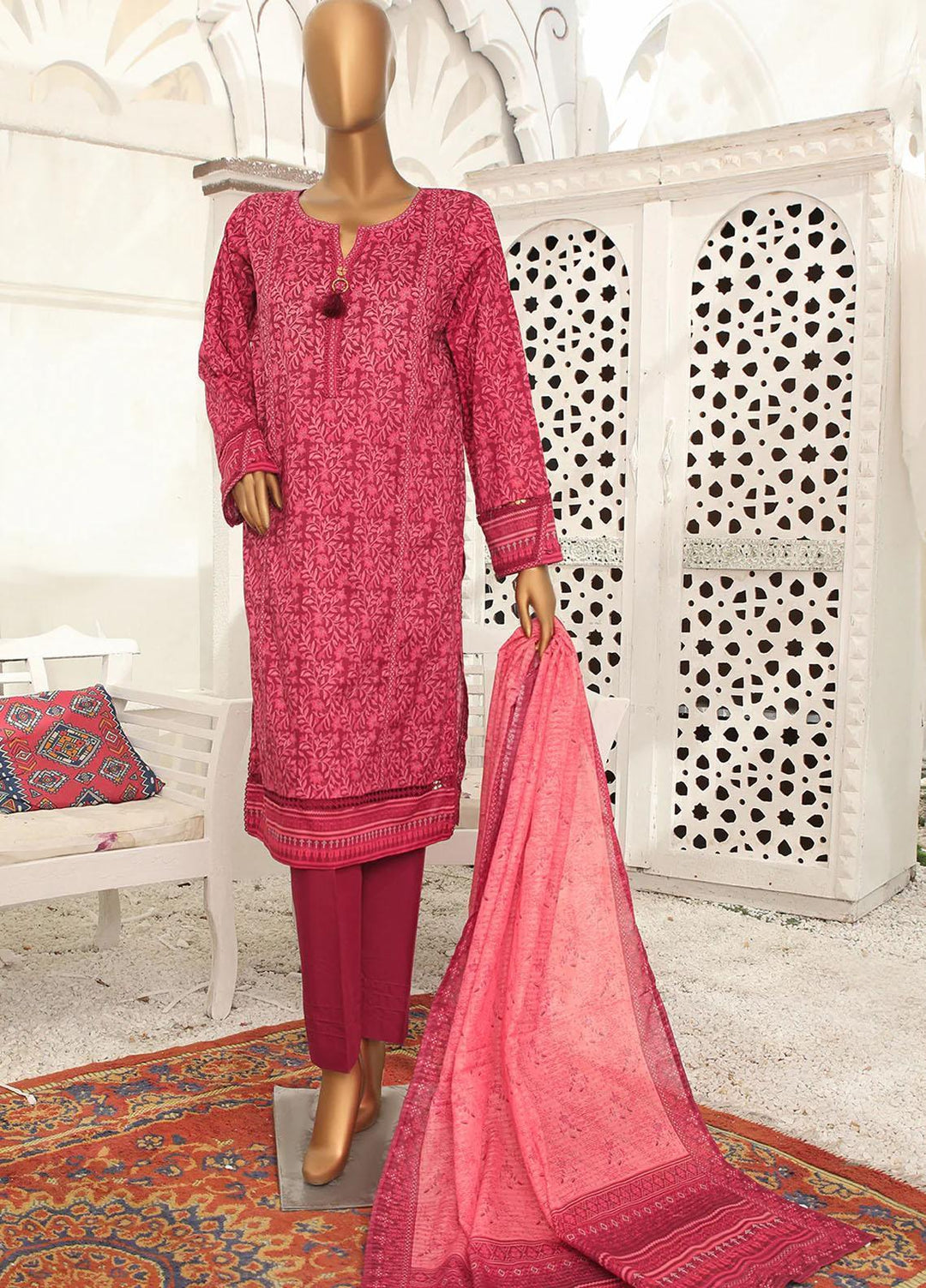 HZ Textiles Casual Pret  Lawn 3 Piece Suit HZ23PLE PSC-2362