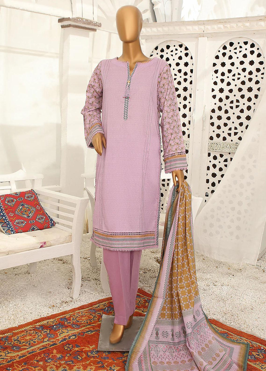 HZ Textiles Casual Pret  Lawn 3 Piece Suit HZ23PLE PSC-2365