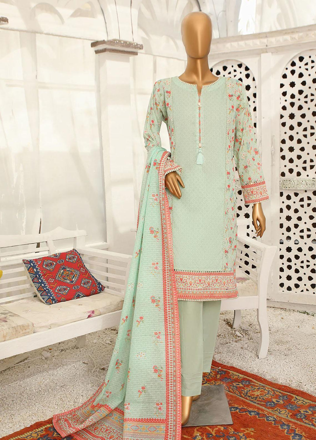 HZ Textiles Casual Pret  Lawn 3 Piece Suit HZ23PLE PSC-2360
