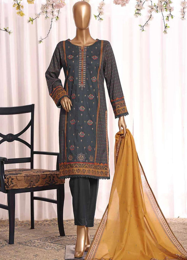 HZ Textiles Embroidered Airjet Suits Unstitched 3 Piece HZ22AS AE-0410 - Festive Collection