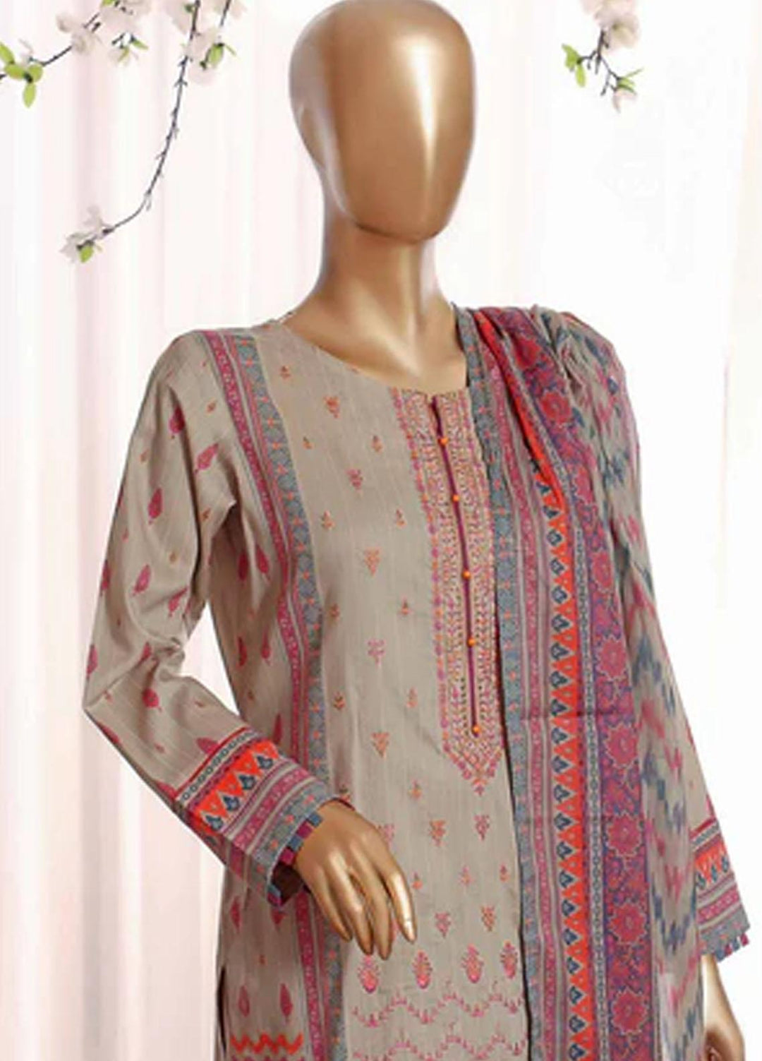 HZ Textiles Embroidered Airjet Suits Unstitched 3 Piece HZ22AS AE-0419 - Festive Collection