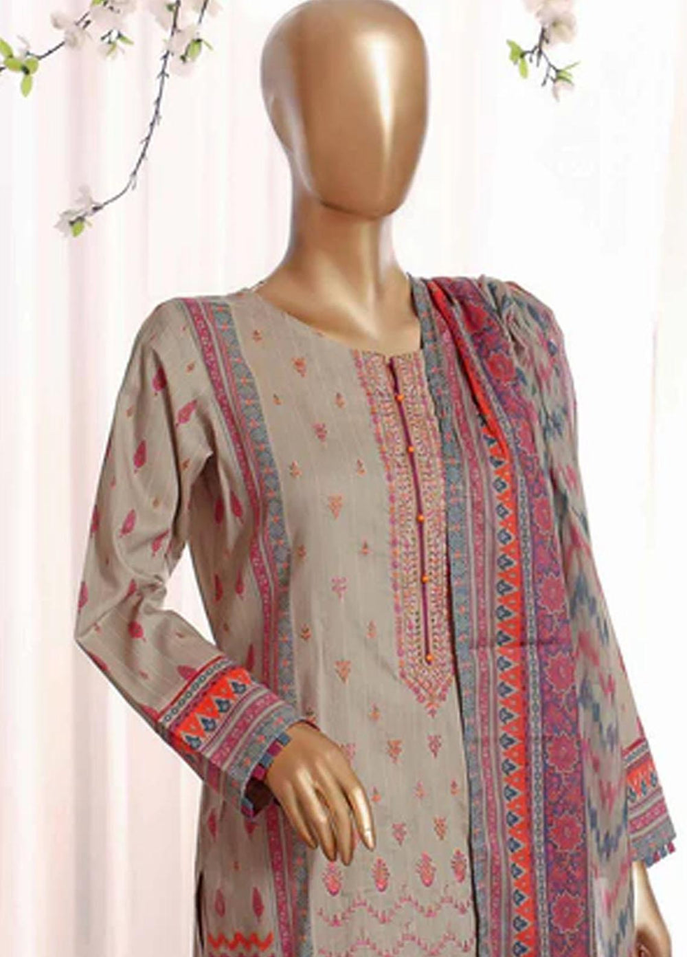 HZ Textiles Embroidered Airjet Suits Unstitched 3 Piece HZ22AS AE-0419 - Festive Collection