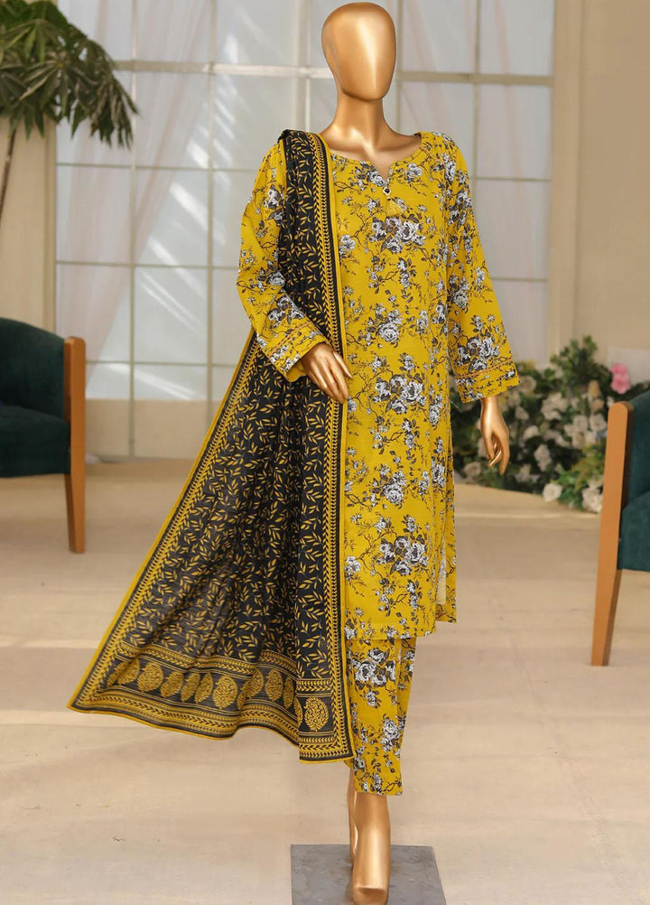 HZ Textiles Printed Khaddar Suits Unstitched 3 Piece HZ23PK PKP-103-A - Winter Collection