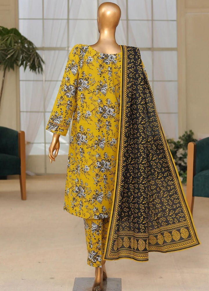 HZ Textiles Printed Khaddar Suits Unstitched 3 Piece HZ23PK PKP-103-A - Winter Collection