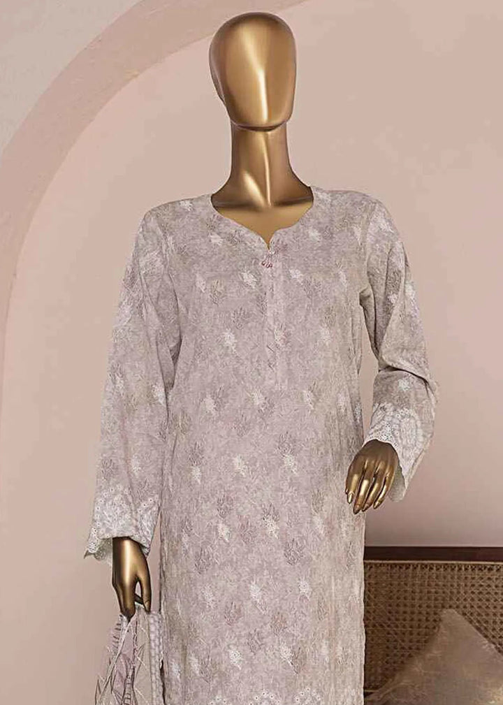 HZ Textiles Chikankari Lawn Suits Unstitched 3 Piece HZ25CE PEC-954 - Summer Collection