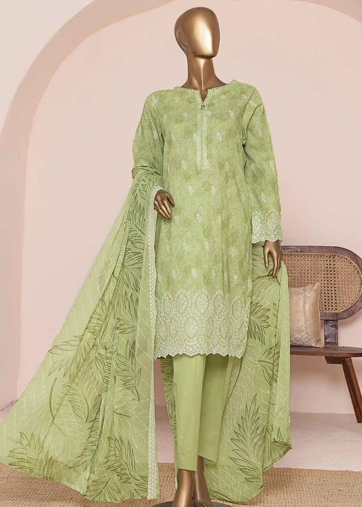 HZ Textiles Chikankari Lawn Suits Unstitched 3 Piece HZ25CE PEC-955 - Summer Collection