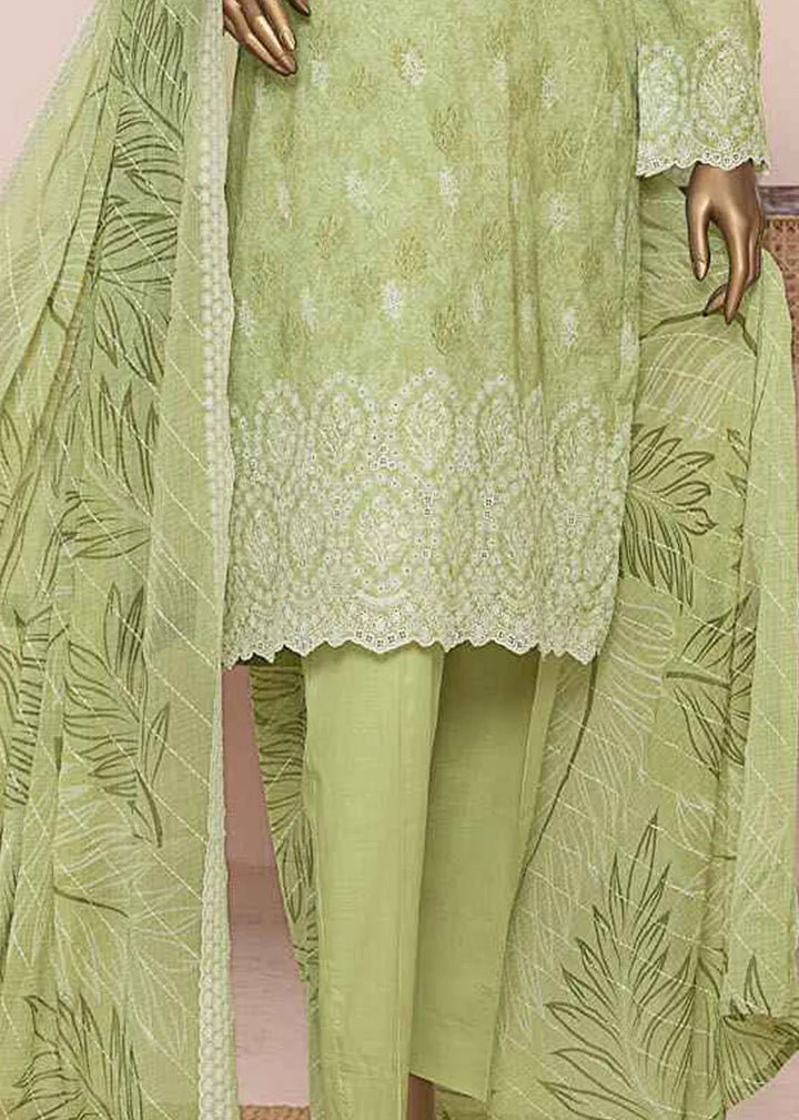 HZ Textiles Chikankari Lawn Suits Unstitched 3 Piece HZ25CE PEC-955 - Summer Collection
