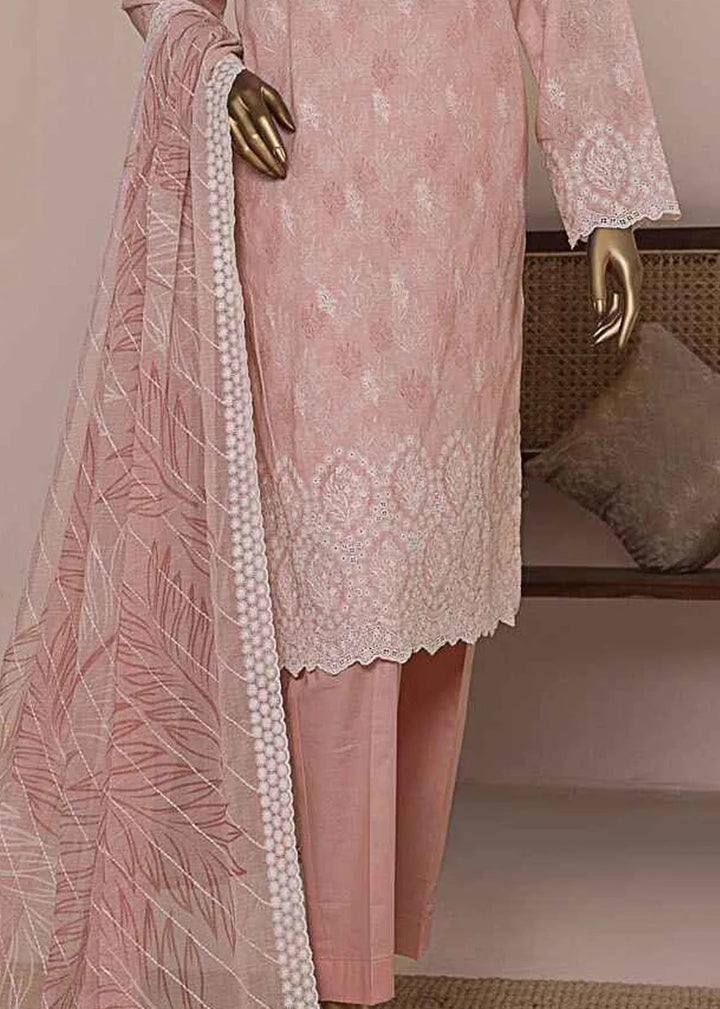 HZ Textiles Chikankari Lawn Suits Unstitched 3 Piece HZ25CE PEC-957 - Summer Collection