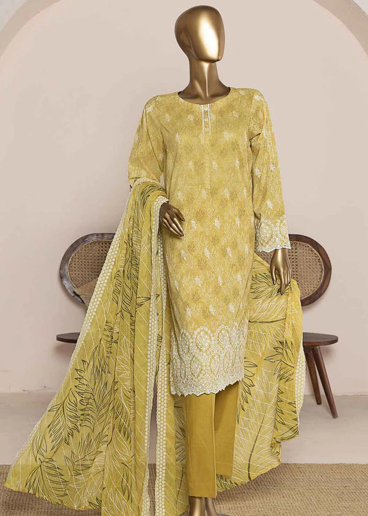 HZ Textiles Chikankari Lawn Suits Unstitched 3 Piece HZ25CE PEC-958 - Summer Collection