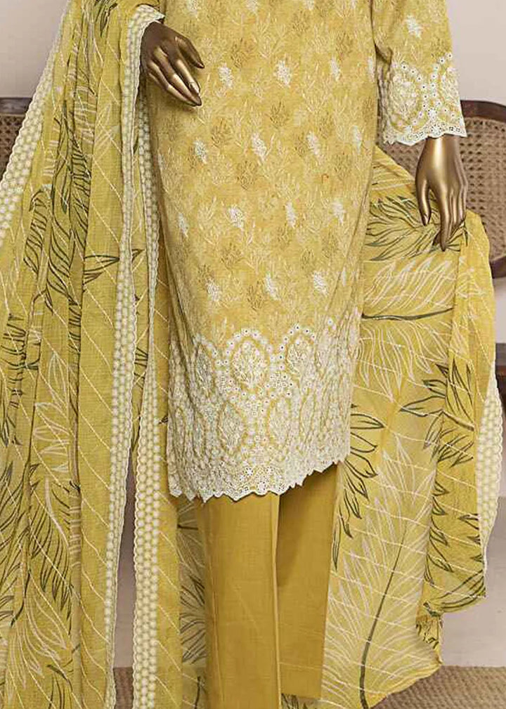 HZ Textiles Chikankari Lawn Suits Unstitched 3 Piece HZ25CE PEC-958 - Summer Collection