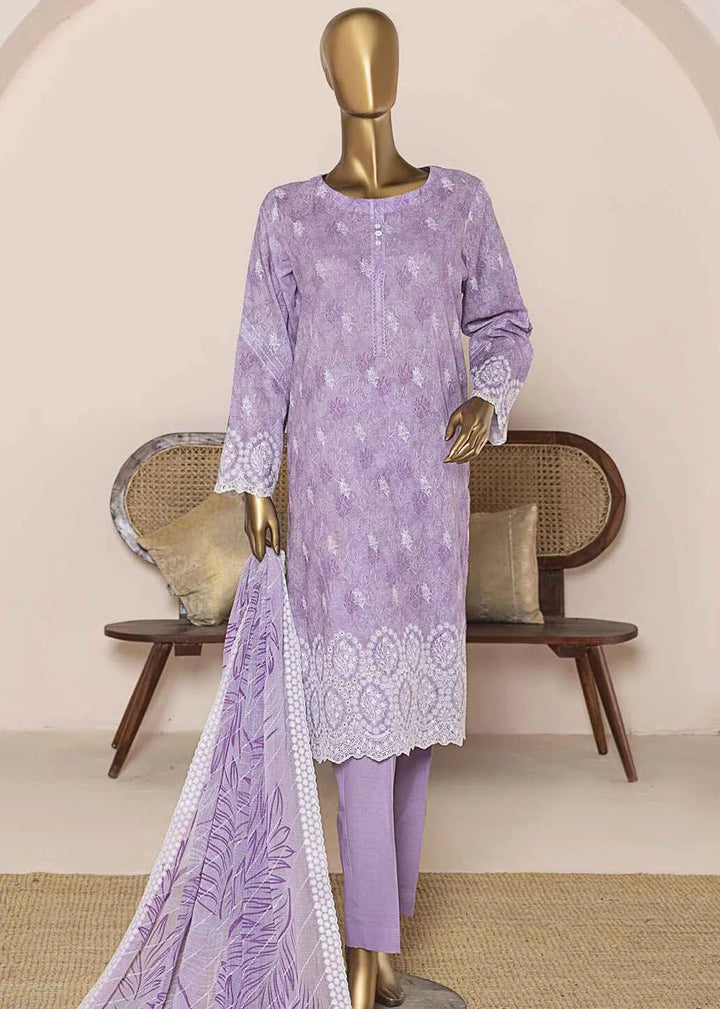 HZ Textiles Chikankari Lawn Suits Unstitched 3 Piece HZ25CE PEC-959 - Summer Collection