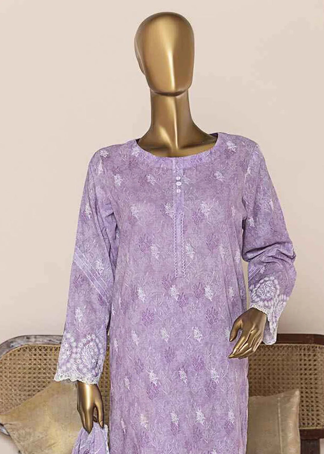 HZ Textiles Chikankari Lawn Suits Unstitched 3 Piece HZ25CE PEC-959 - Summer Collection