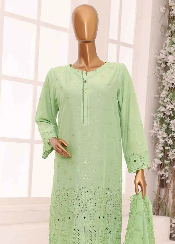HZ Textiles Chikankari Lawn Suits Unstitched 3 Piece HZ25DC DCE-03 - Summer Collection