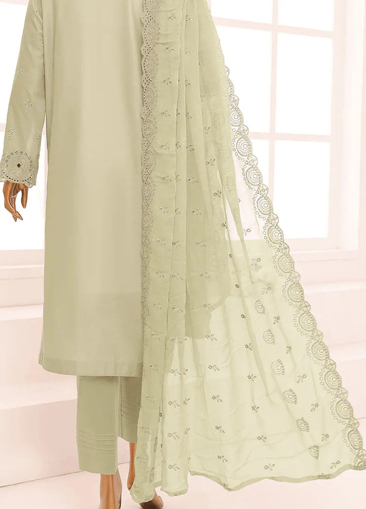 HZ Textiles Chikankari Lawn Suits Unstitched 3 Piece HZ25DC DCE-06 - Summer Collection