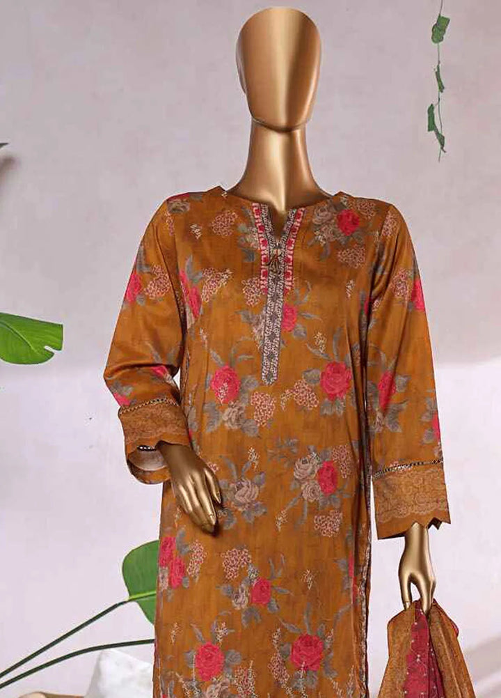 HZ Textiles Chikankari Lawn Suits Unstitched 3 Piece HZ25EC ELC-239 - Summer Collection