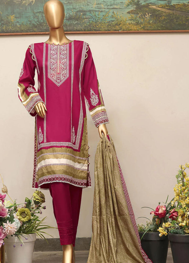 HZ Textiles Printed Lawn Suits Unstitched 3 Piece HZ22DC DCP-24B - Summer Collection