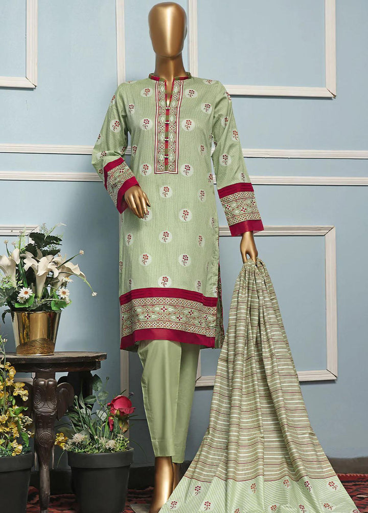 HZ Textiles Printed Lawn Suits Unstitched 3 Piece HZ22DC DCP-27A - Summer Collection