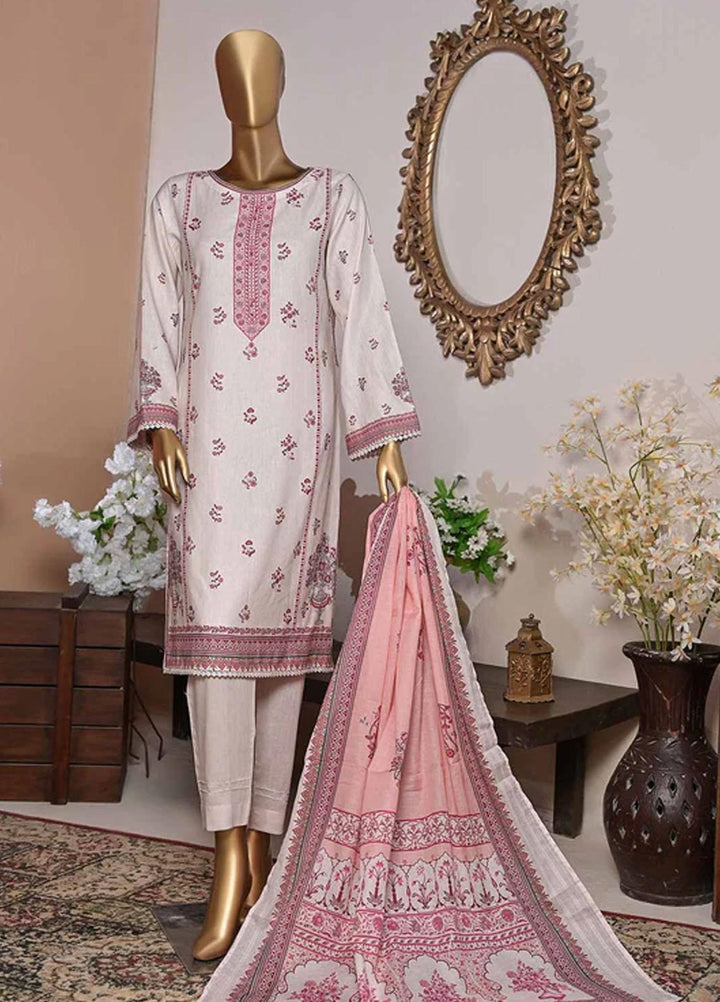 HZ Textiles Printed Cotton Suits Unstitched 3 Piece HZ22DK DKC-1201-A - Winter Collection