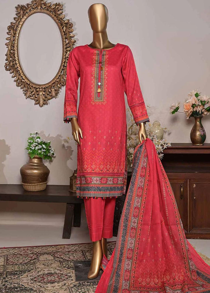 HZ Textiles Printed Cotton Suits Unstitched 3 Piece HZ22DK DKC-1207 - Winter Collection