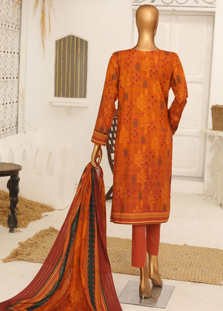 HZ Textiles Embroidered Lawn Suits Unstitched 3 Piece HZ23DR DR-1217 - Summer Collection