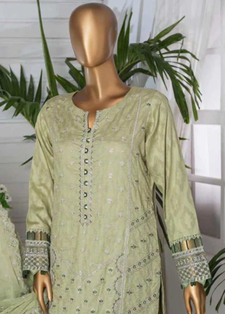 HZ Textiles Embroidered Jacquard Suits Unstitched 3 Piece HZ22DB DJB-02 - Winter Collection