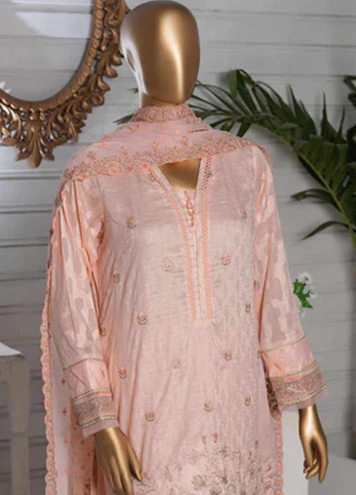 HZ Textiles Embroidered Jacquard Suits Unstitched 3 Piece HZ22DB DJB-05 - Winter Collection