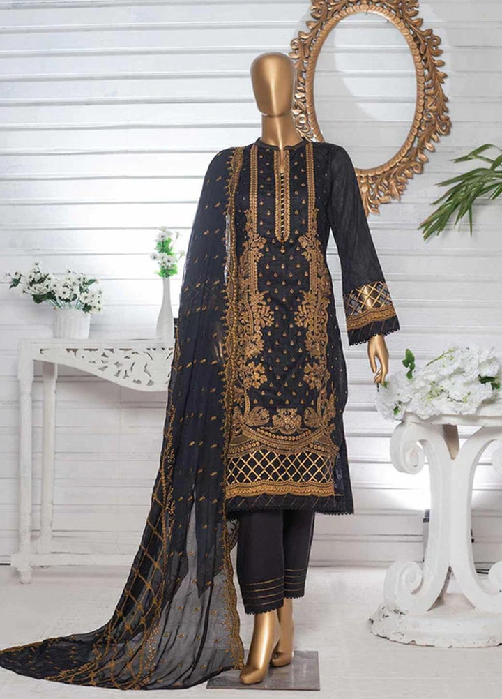 HZ Textiles Embroidered Jacquard Suits Unstitched 3 Piece HZ22DB DJB-08 - Winter Collection