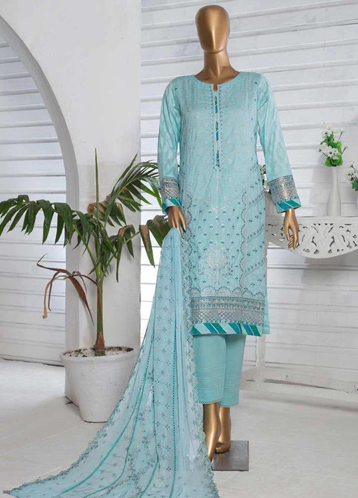 HZ Textiles Embroidered Jacquard Suits Unstitched 3 Piece HZ22DB DJB-09 - Winter Collection