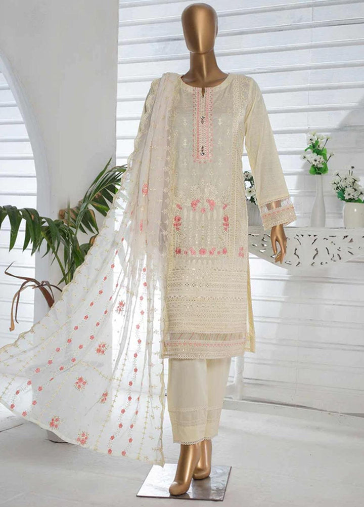 HZ Textiles Embroidered Jacquard Suits Unstitched 3 Piece HZ22DB DJB-10 - Winter Collection