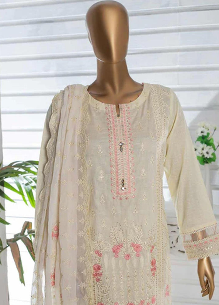 HZ Textiles Embroidered Jacquard Suits Unstitched 3 Piece HZ22DB DJB-10 - Winter Collection