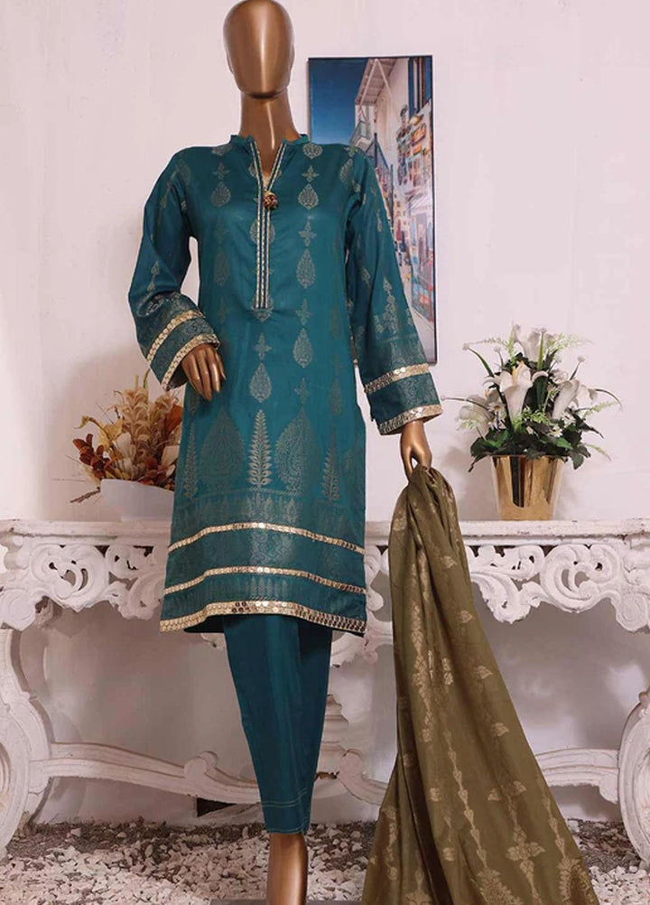 HZ Textiles Jacquard Cotton Suits Unstitched 3 Piece HZ22DF DFJ-01 - Festive Collection