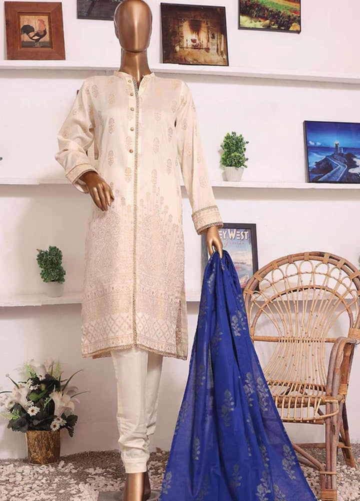 HZ Textiles Jacquard Cotton Suits Unstitched 3 Piece HZ22DF DFJ-04 - Festive Collection