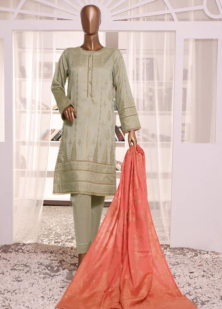 HZ Textiles Jacquard Cotton Suits Unstitched 3 Piece HZ22DF DFJ-06 - Festive Collection