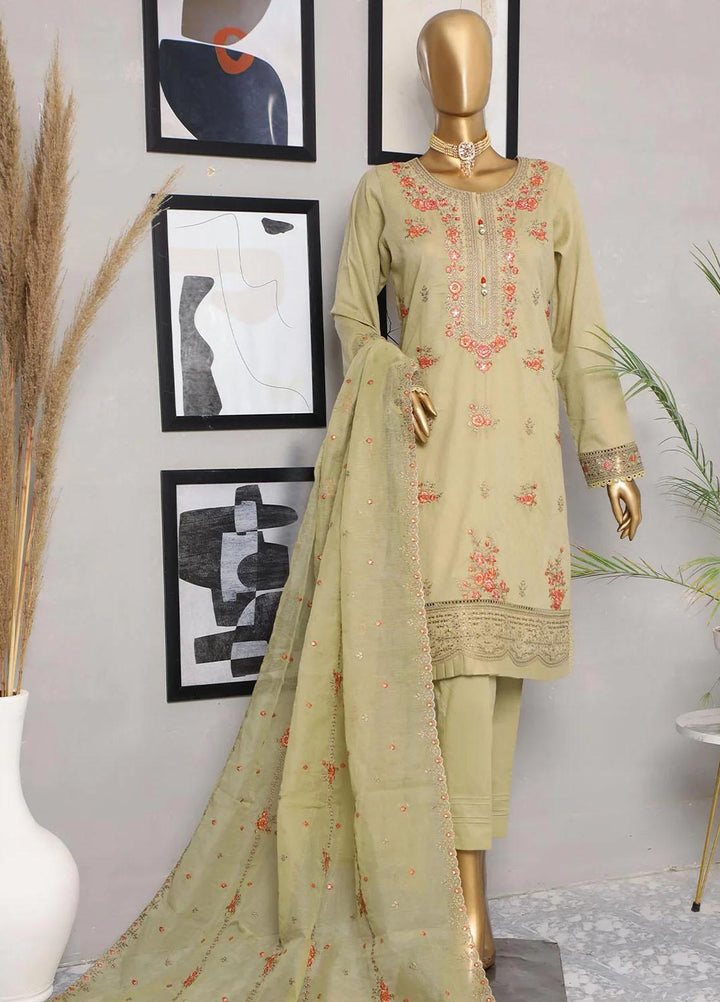 HZ Textiles Embroidered Jacquard Suits Unstitched 3 Piece HZ23DJ DJ-08 - Summer Collection