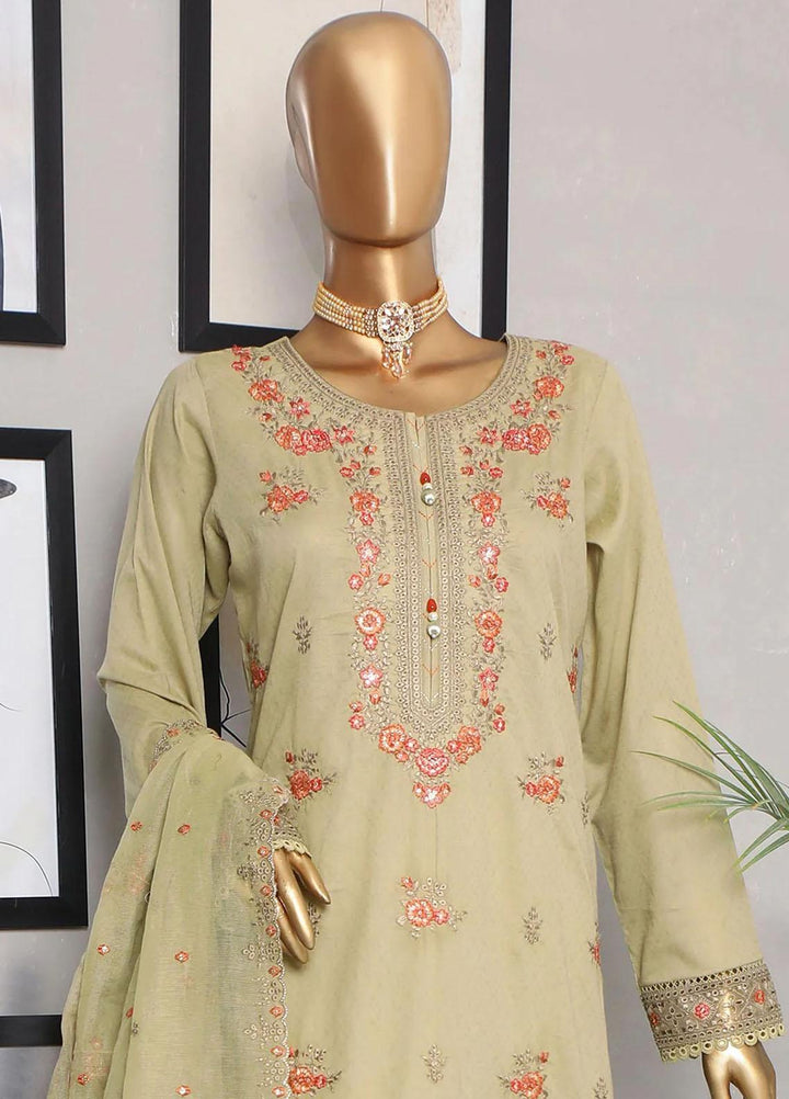HZ Textiles Embroidered Jacquard Suits Unstitched 3 Piece HZ23DJ DJ-08 - Summer Collection