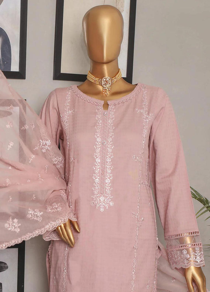 HZ Textiles Embroidered Jacquard Suits Unstitched 3 Piece HZ23DJ DJ-09 - Summer Collection