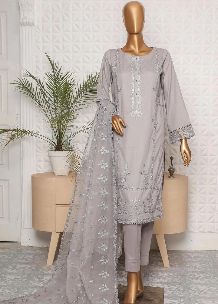 HZ Textiles Embroidered Jacquard Suits Unstitched 3 Piece HZ23DJ DJ-11 - Summer Collection