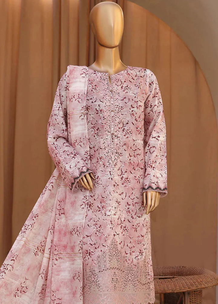 HZ Textiles Embroidered Cotton Suits Unstitched 3 Piece HZ24MCL MEJ-900 - Summer Collection