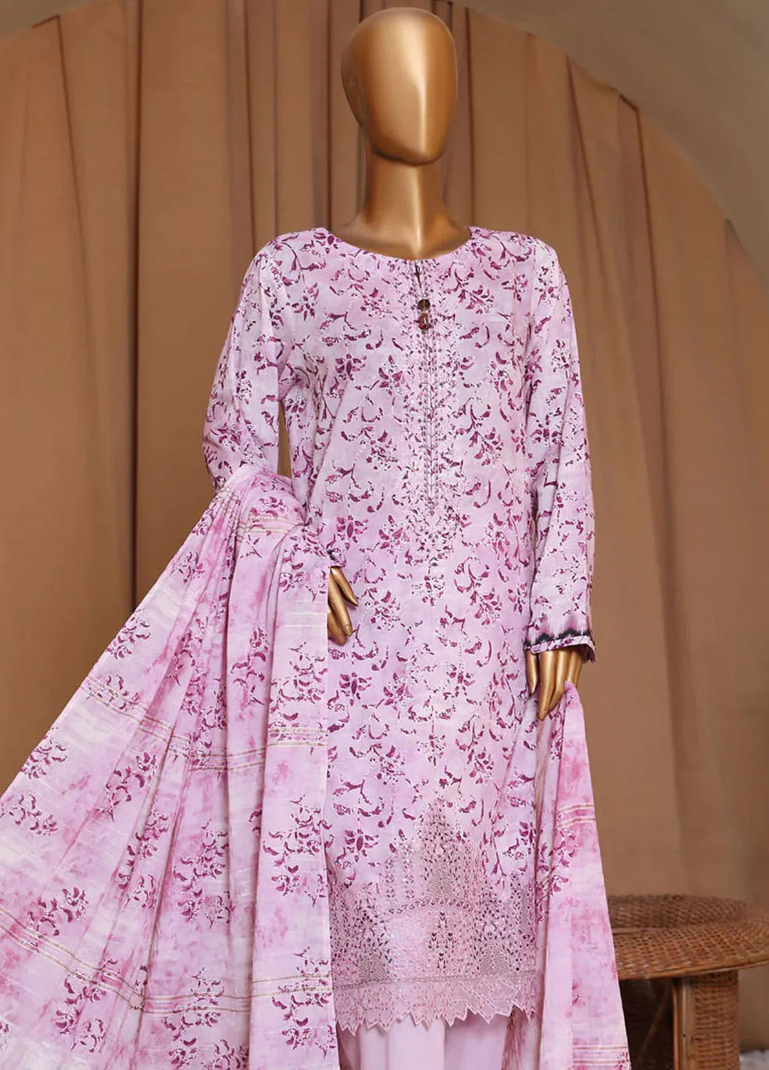 HZ Textiles Embroidered Cotton Suits Unstitched 3 Piece HZ24MCL MEJ-901 - Summer Collection